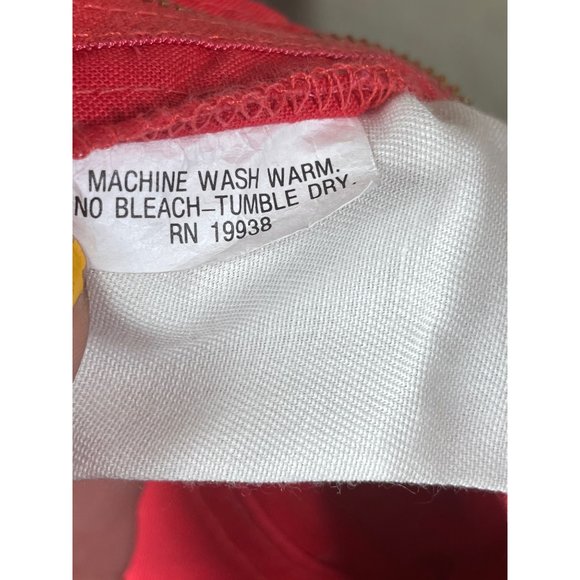 Funny Girl Vintage 70s Red Straight Leg High Waist Pants size 24 - Picture 5 of 5